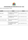 Vista preliminar de documento Cronograma de entrevistas  CAS 1-2022