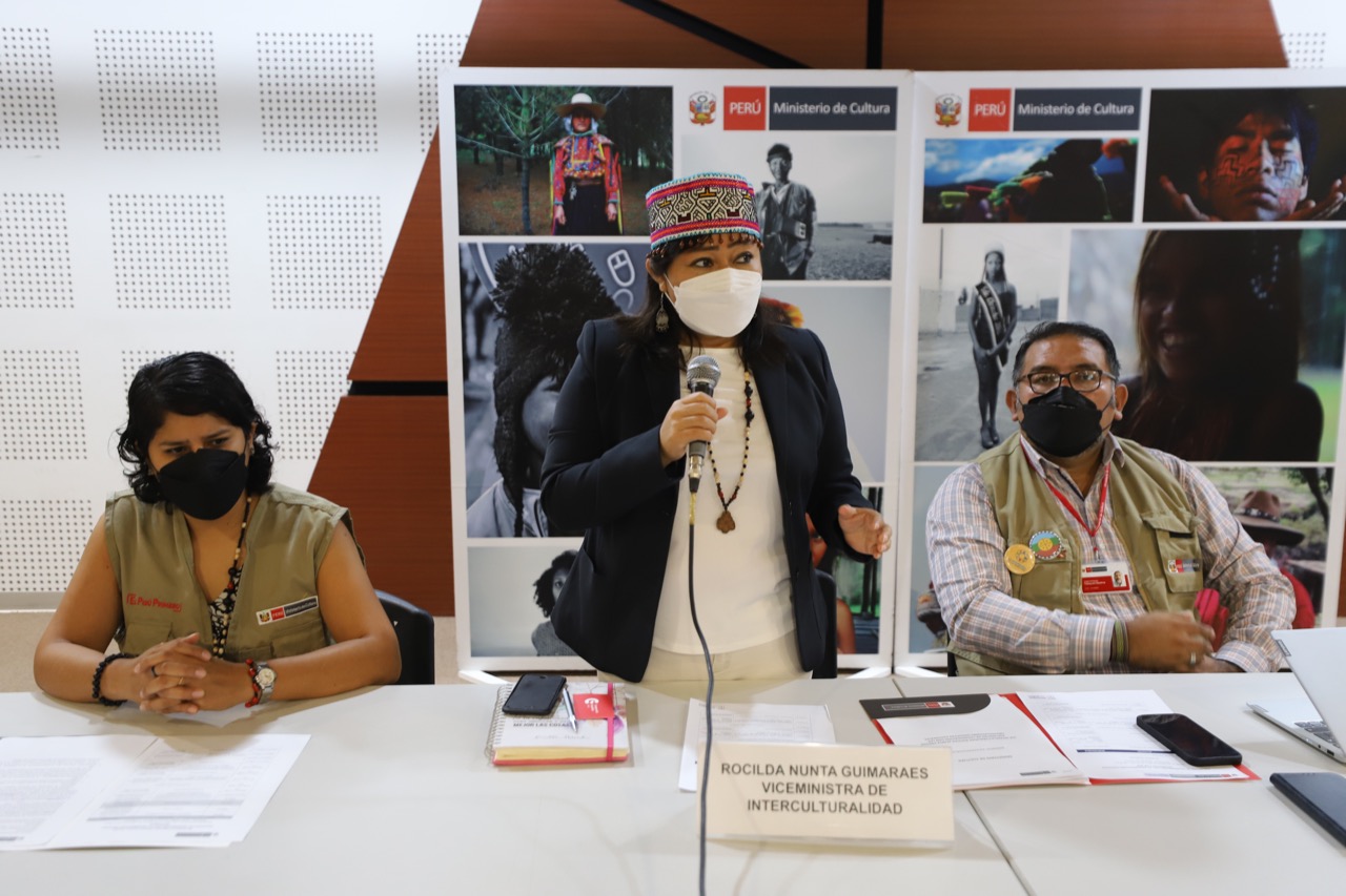 Ministerio de Cultura reafirma compromiso de construir un Estado Intercultural con participación de las organizaciones indígenas nacionales