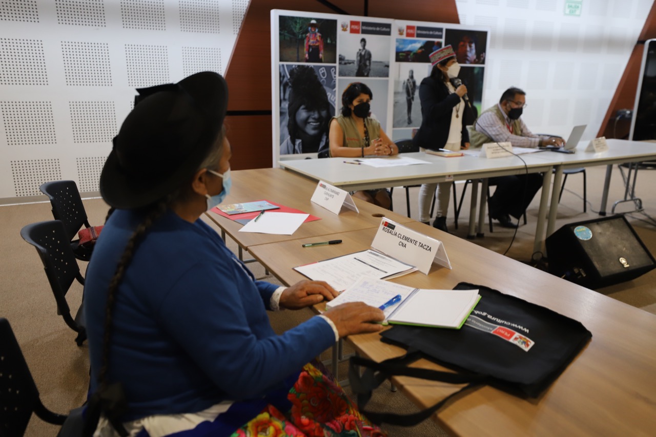 Ministerio de Cultura reafirma compromiso de construir un Estado Intercultural con participación de las organizaciones indígenas nacionales