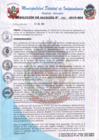 Vista preliminar de documento RESOLUCION DE ALCALDIA 291-2019.pdf