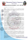 Vista preliminar de documento RESOLUCION DE ALCALDIA 284-2021.pdf