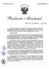 Vista preliminar de documento Resolución Ministerial Nº 156-2022-MINSA