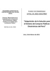 Vista preliminar de documento Pliego de enmiendas - ﻿ ﻿ LPI 01-2022-OSCE/PBID - Adquisición de la solución para el sistema de compras públicas electrónicas del Perú