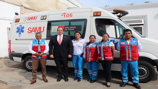 Durante su estadía en Lima, el director general de la Fundación Española SAMU, visitó las instalaciones del SAMU y conoció cómo opera la línea gratuita 106