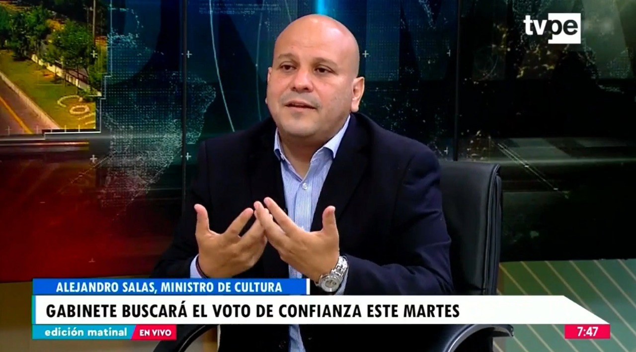 Ministro de Cultura: “Vamos al Congreso a buscar la paz política que necesita el país”