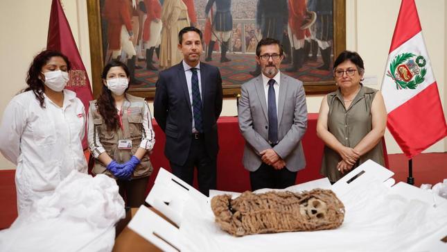 Ministerio de Cultura: museo estadounidense devuelve primera momia infante prehispánica