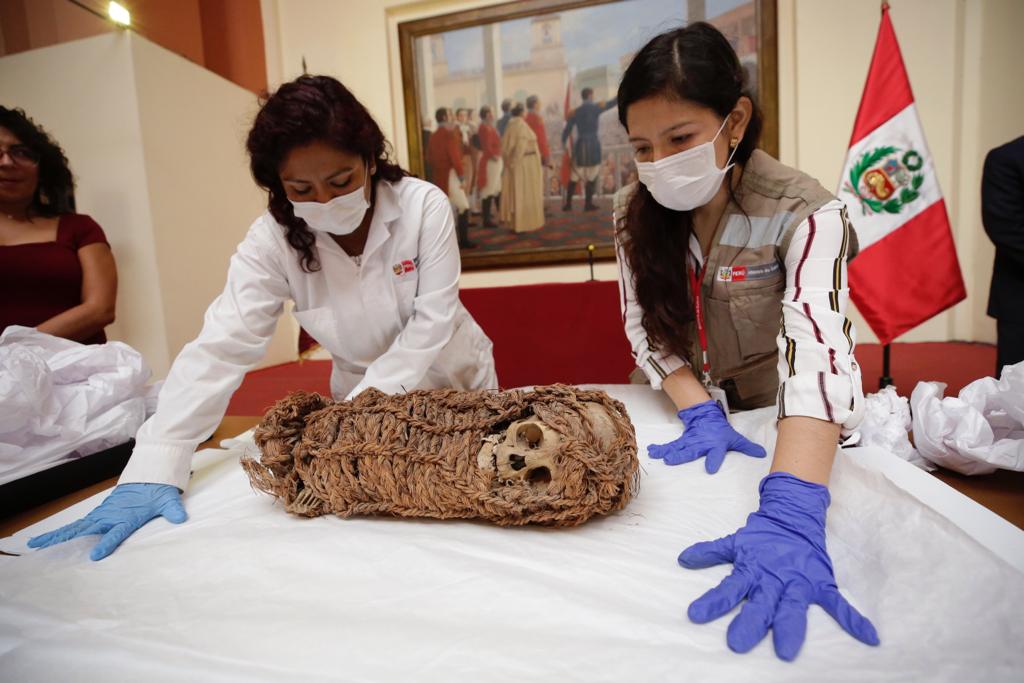 Ministerio de Cultura: museo estadounidense devuelve primera momia infante prehispánica