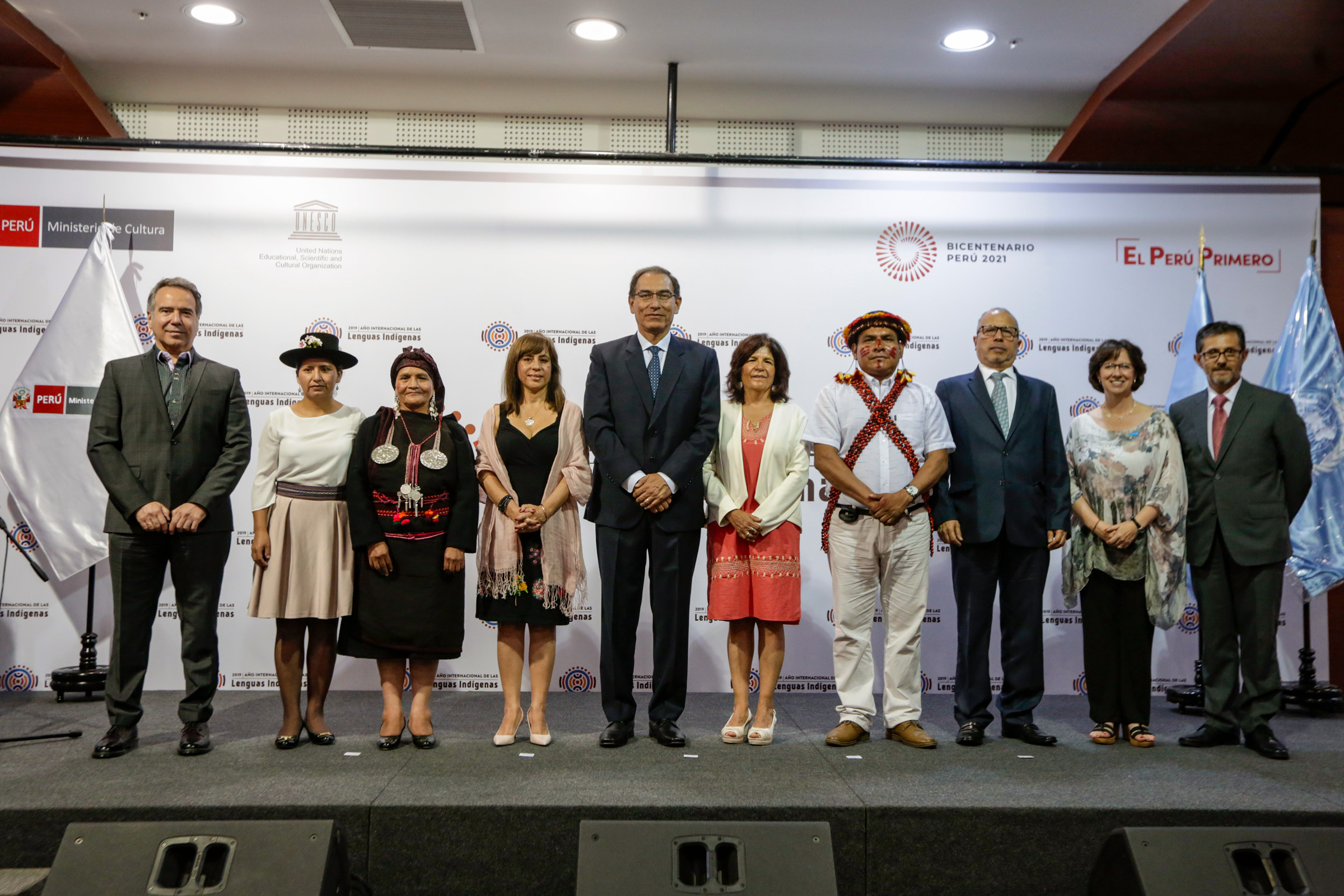 Presidente de la República Martín Vizcarra inaugura el Año Internacional de las Lenguas Indígenas en el Perú