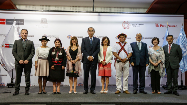 Presidente de la República Martín Vizcarra inaugura el Año Internacional de las Lenguas Indígenas en el Perú