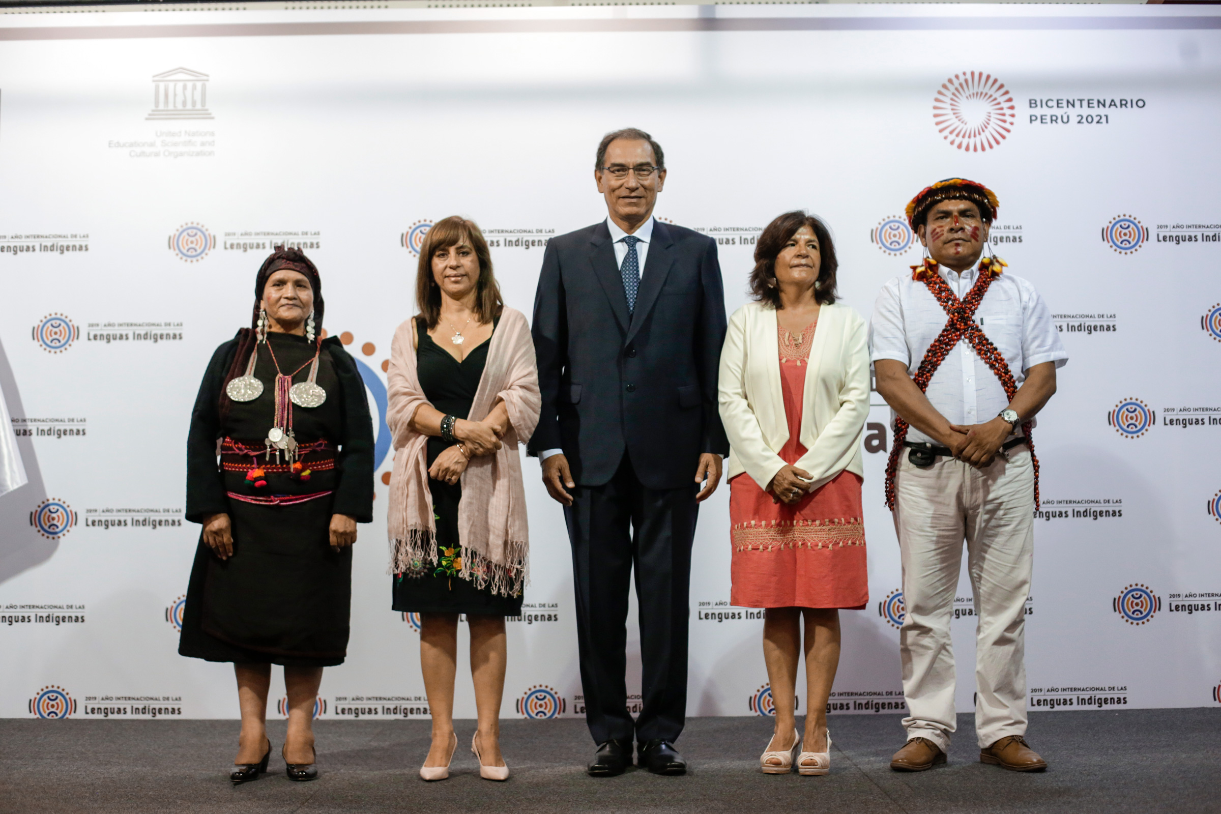 Presidente de la República Martín Vizcarra inaugura el Año Internacional de las Lenguas Indígenas en el Perú