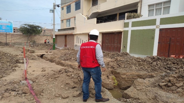 Contraloría alerta riesgos en calidad de obra de alcantarillado en Chiclayo