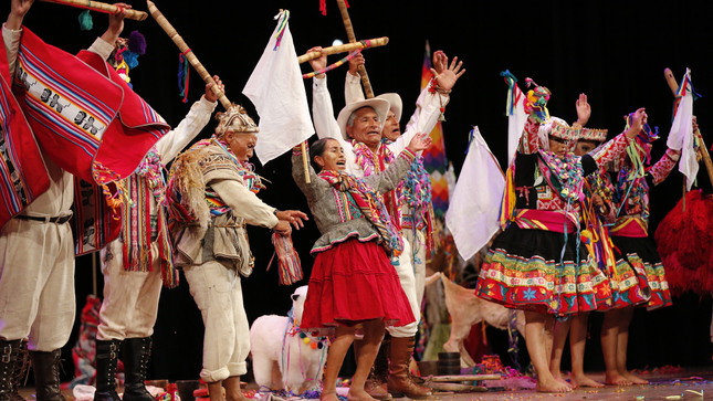 Ministerio de Cultura acerca la tradición música y danzas del Ayllu Maqquera al público en el Gran Teatro Nacional