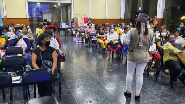 Ministerio de Cultura participó de jornada de fortalecimiento de capacidades a más de 100 lideresas de pueblos indígenas u originarios