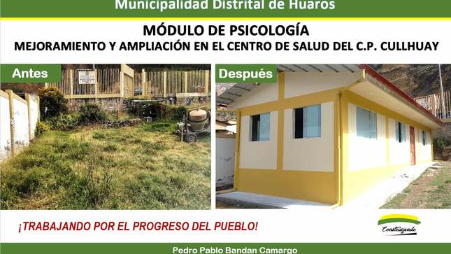 Imagen de la Inauguración del Módulo de Psicología en la Localidad de Cullhuay