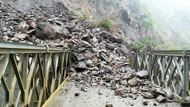 Restricción de tránsito en la vía Santa María - Santa Teresa por ocurrencia de derrumbes