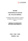 Vista preliminar de documento Informe de Transferencia de Gestion Febrero 2022 PIDE