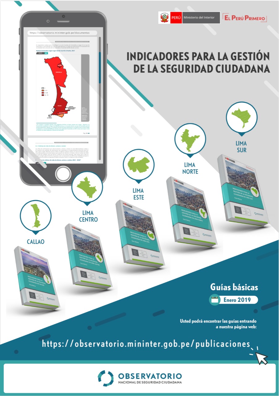 Publican guías para gestión de seguridad ciudadana en Lima y Callao