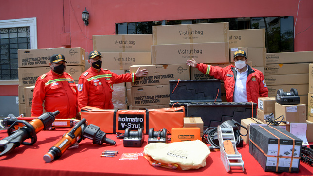 Bomberos refuerzan atención de emergencias con nuevo equipamiento de rescate