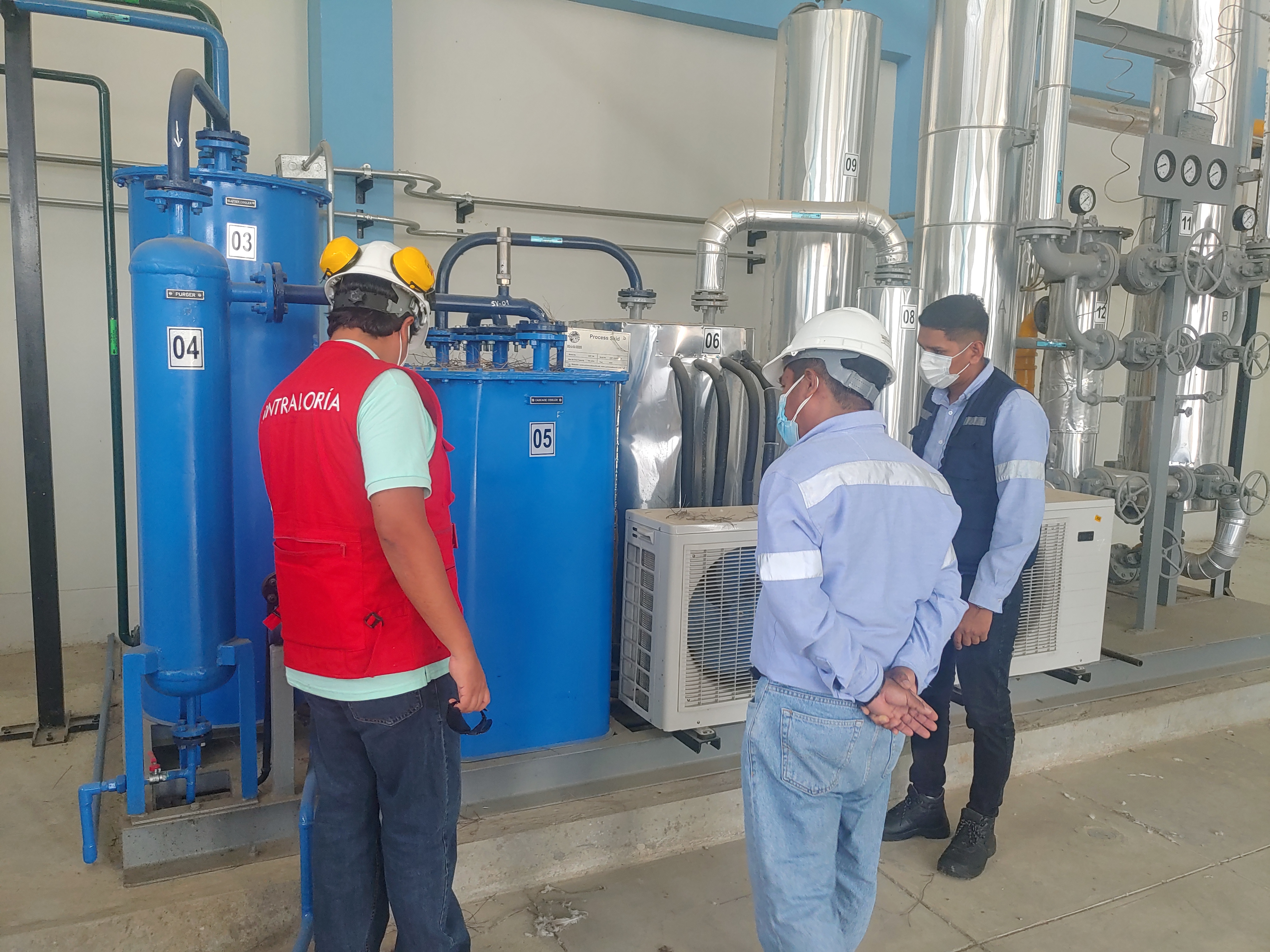 Visita de control a planta de oxígeno en el Hospital Regional JAMO Tumbes