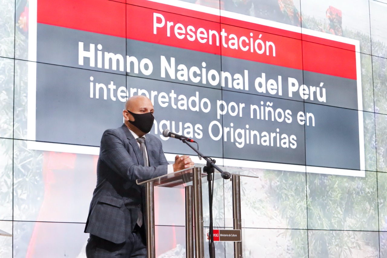 Ministerio de Cultura presentó Himno Nacional del Perú interpretado por el Coro Nacional de Niños en Lenguas Indígenas u Originarias