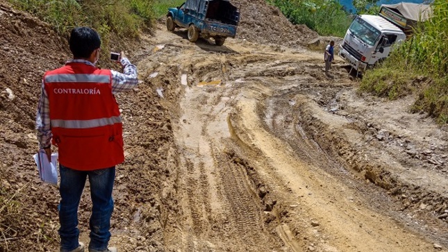 Auditores evidenciaron deterioros o fallas en la ruta N° 1 del corredor vial que interconecta Utcubamba y Luya.