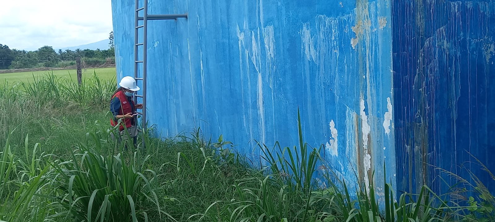 Aguas residuales se filtran por fisuras de tanque y contaminan terrenos de cultivo.