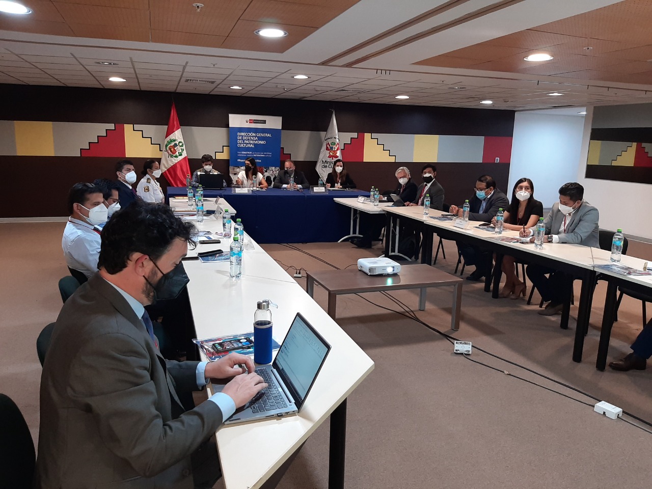 Ministerio de Cultura presidió reunión de la Comisión Nacional de lucha contra el tráfico de bienes culturales con organismo internacional
