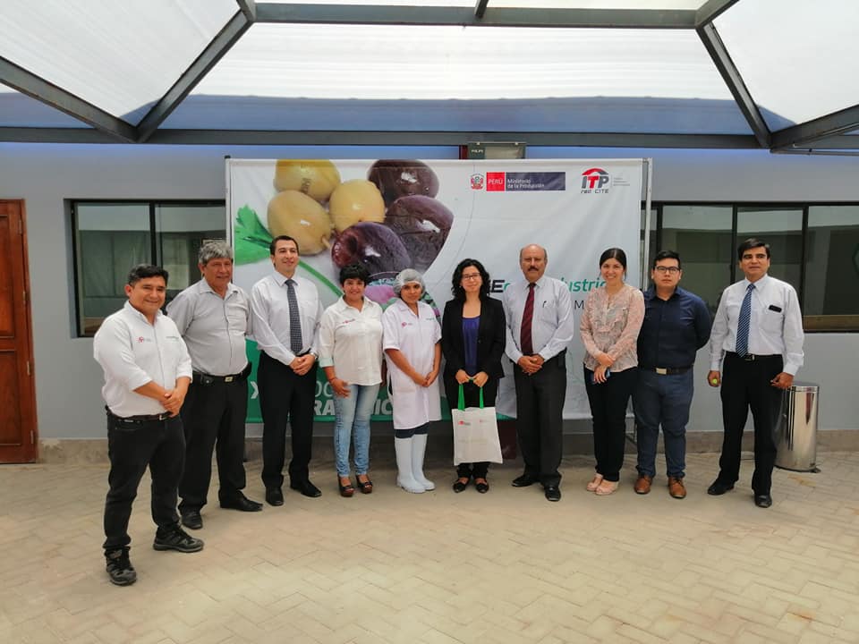 Imagen de la delegación que visitó el CITEagroindustrial Moquegua