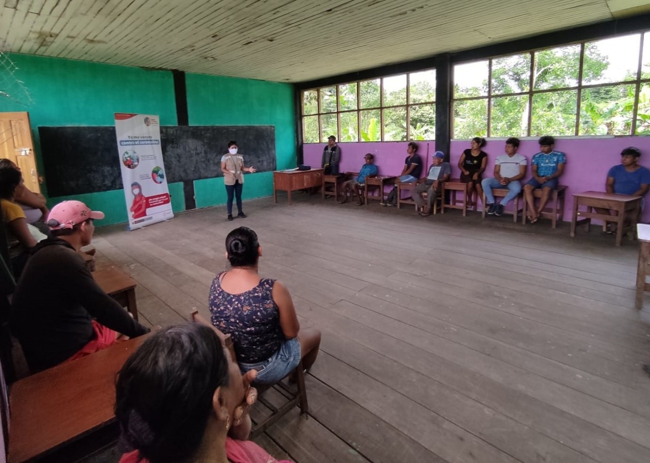 Loreto: Cerca de 400 ciudadanos Ticunas y Yaguas fueron sensibilizados sobre la importancia de vacunación contra COVID-19