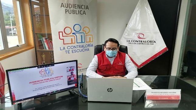 Gerente Regional de Control Cajamarca participa de la audiencia pública virtual