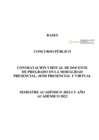 Vista preliminar de documento CONTRATACIÓN VIRTUAL DE DOCENTE DE PREGRADO EN LA MODALIDAD PRESENCIAL, SEMI PRESENCIAL Y VIRTUAL