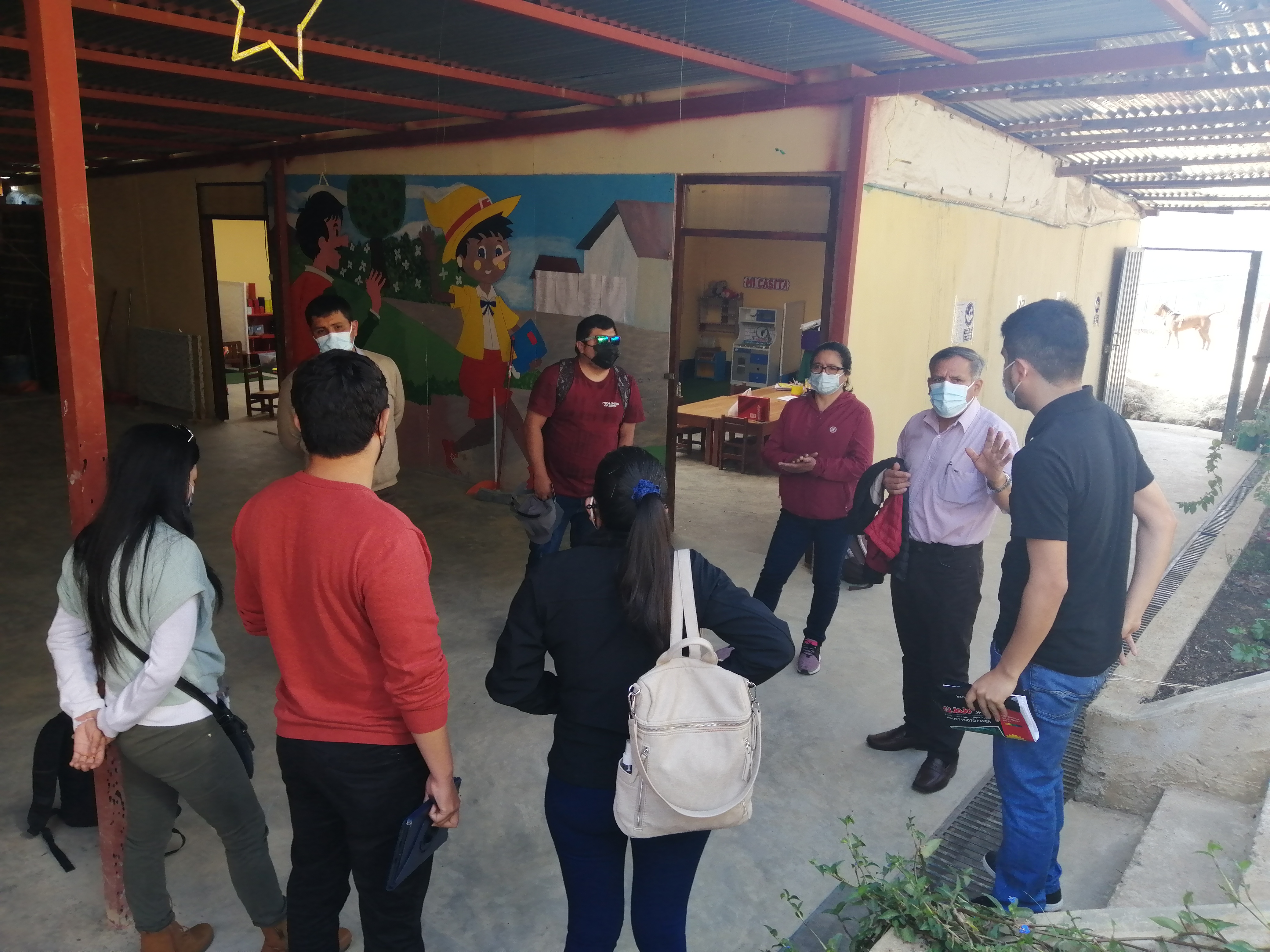 Alcalde de Chachapoyas, Raúl Culqui, visita lugar donde se ejecutará el proyecto educativo en San Carlos de Murcia