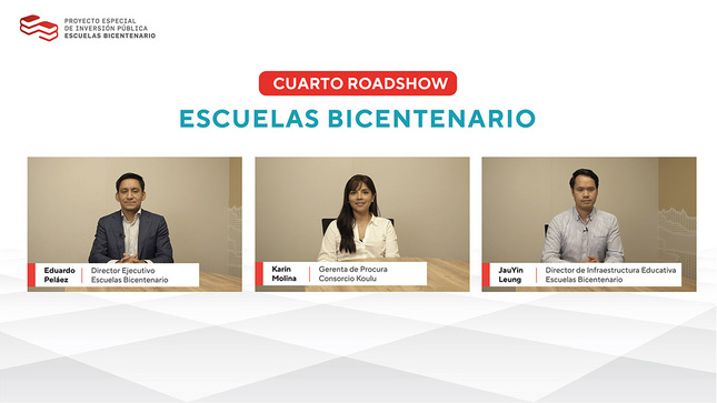 Lanzamiento de Cuarto Roadshow para Procesos de Licitación de 16 Escuelas Bicentenario