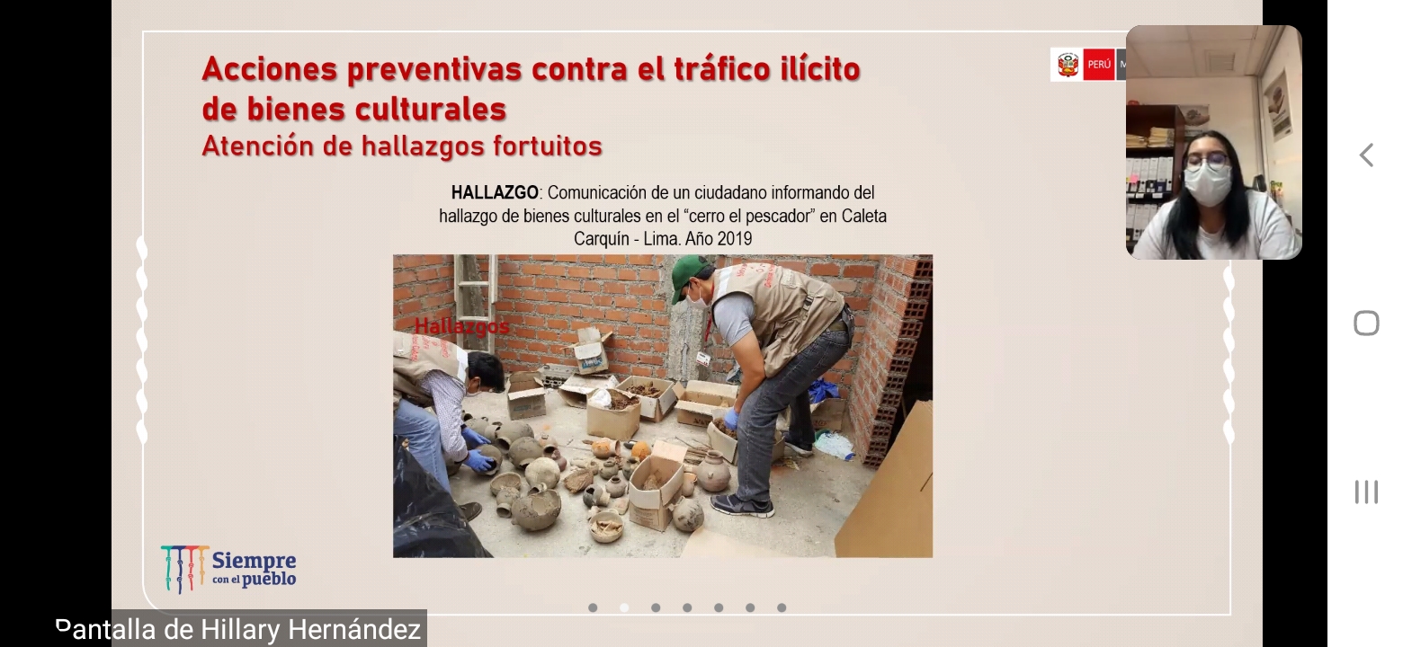 Ministerio de Cultura brindó charla virtual a instituciones educativas de Barranca sobre la defensa del patrimonio cultural mueble