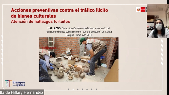 Ministerio de Cultura brindó charla virtual a instituciones educativas de Barranca sobre la defensa del patrimonio cultural mueble