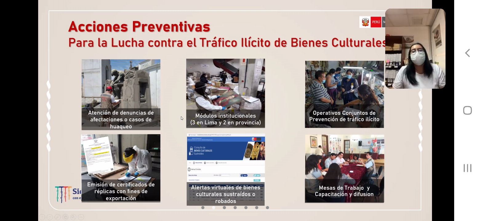 Ministerio de Cultura brindó charla virtual a instituciones educativas de Barranca sobre la defensa del patrimonio cultural mueble