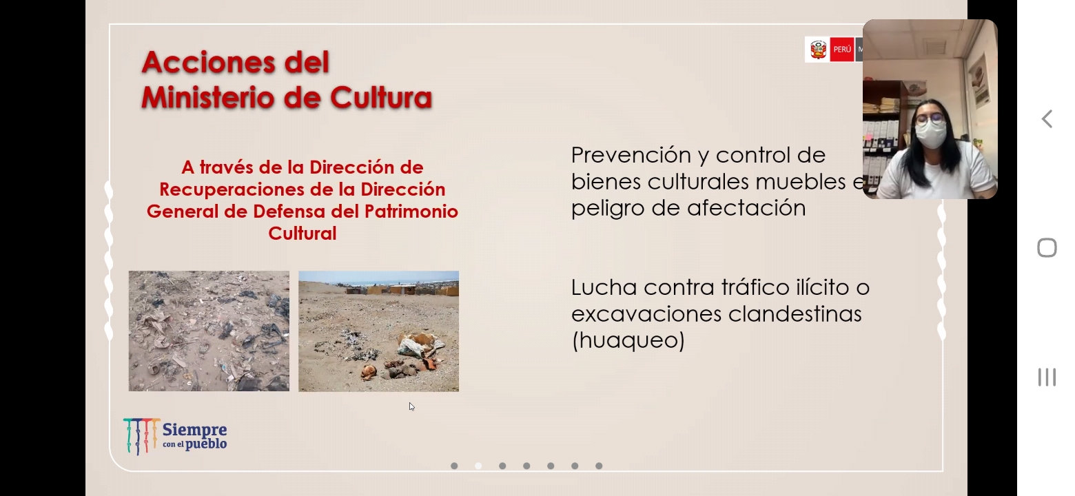 Ministerio de Cultura brindó charla virtual a instituciones educativas de Barranca sobre la defensa del patrimonio cultural mueble