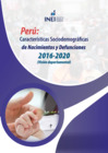 Vista preliminar de documento Perú: Características Sociodemográficas de Nacimientos y Defunciones 2016-2020