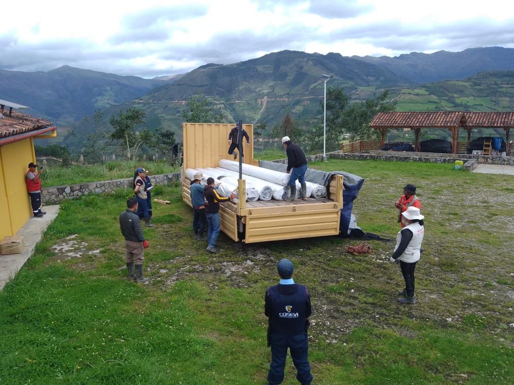 Llegó la geomalla para proteger el Monumento Arqueológico de Kuélap