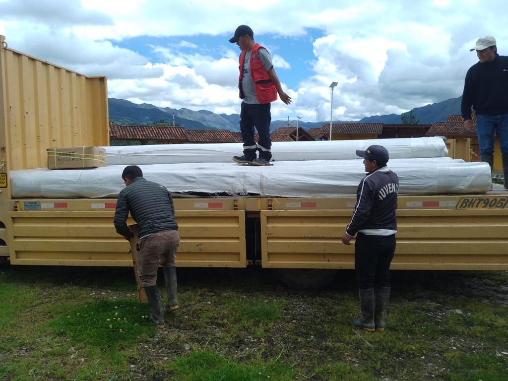 Llegó la geomalla para proteger el Monumento Arqueológico de Kuélap