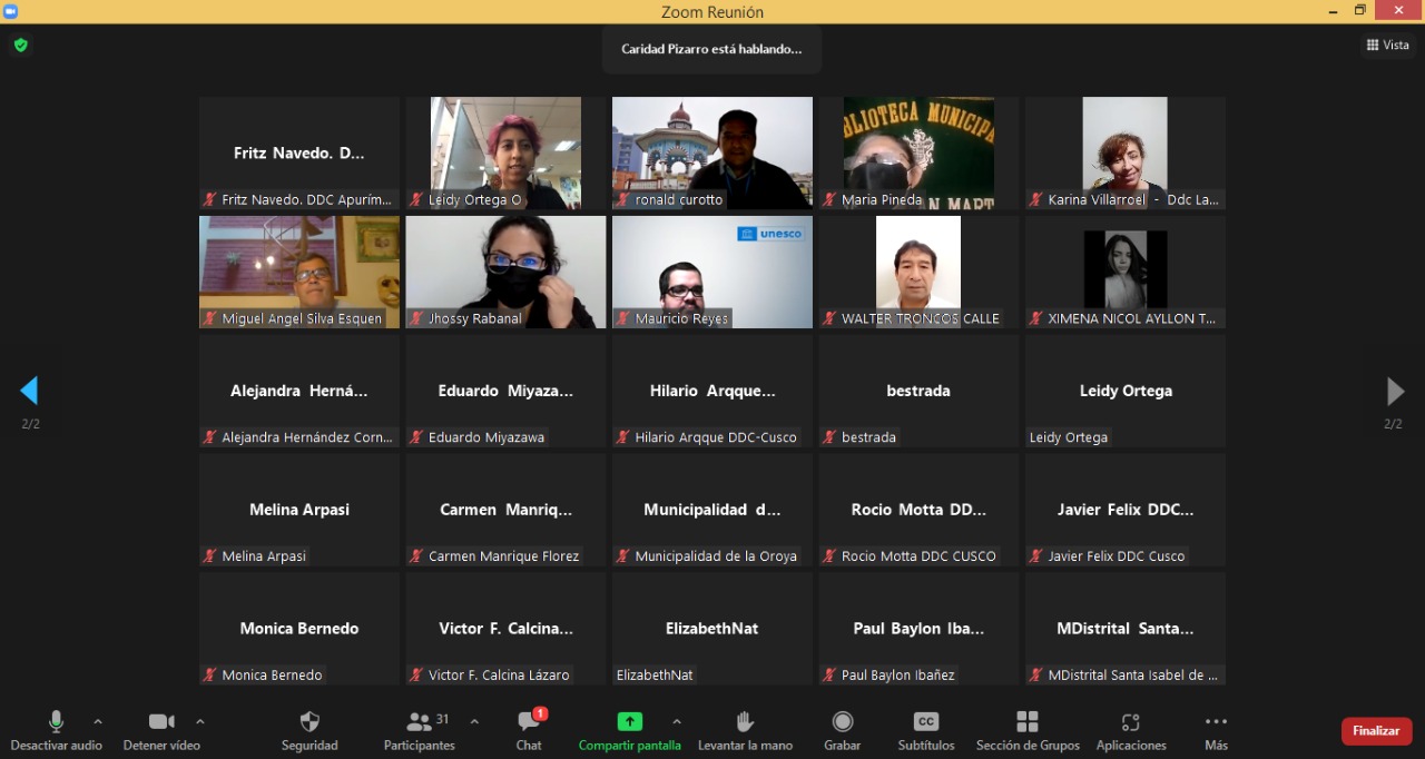 Ministerio de Cultura realizó el cuarto Encuentro Nacional de la Red de Gestión Pública en Industrias Culturales y Artes