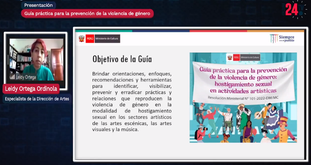 Ministerio de Cultura presentó Guía para prevenir y combatir el hostigamiento sexual en actividades artísticas