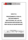 Vista preliminar de documento DIRECTIVA PARA EL RECONOCIMIENTO