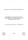 Vista preliminar de documento DG-EVAL-PETI - Informe de Evaluación 2018 del Plan Estratégico de Tecnología de Información 2016-2018