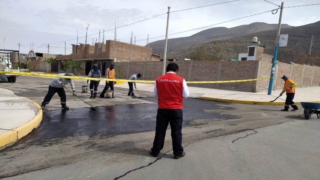 Asfaltado en Ciudad de Dios, Yura