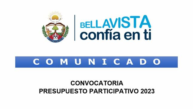  Comunicado Presupuesto Participativo 2023 