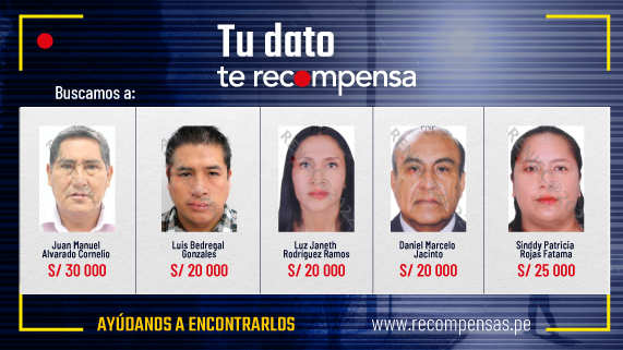 Mininter incluye al suspendido gobernador regional de Huánuco y exalcalde de Trujillo en Programa de Recompensas