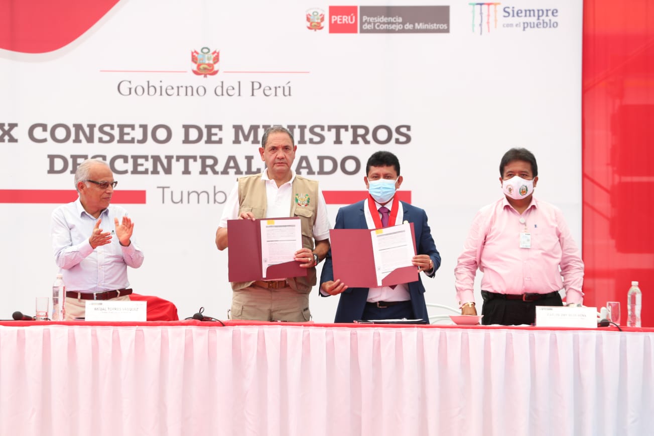Ministro de Defensa en el X Consejo de Ministros Descentralizado en Tumbes