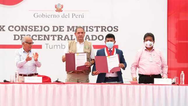 Ministro de Defensa en el X Consejo de Ministros Descentralizado en Tumbes