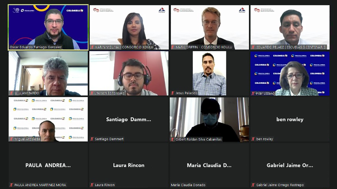 En seminario virtual con Procolombia se informó a empresarios de ese país sobre nuestros procesos de procura